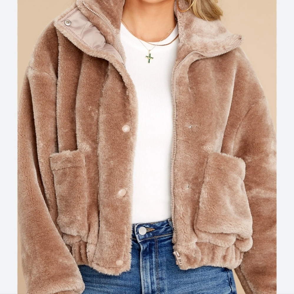 Blanknyc Bicoastal teddy jacket size XS - Picture 3 of 15